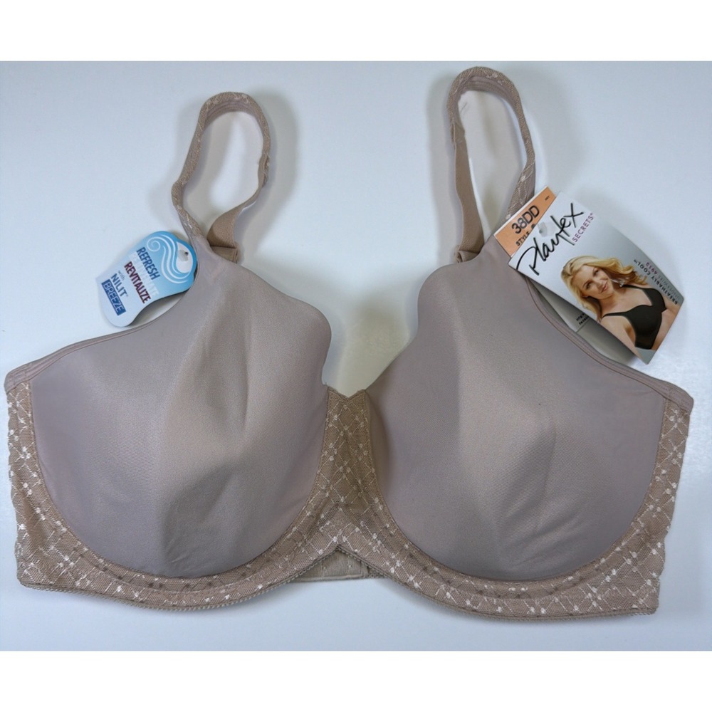 PLAYTEX Secrets Breathable Cool Shaping Underwire Full Coverage Bra 4913 38DD